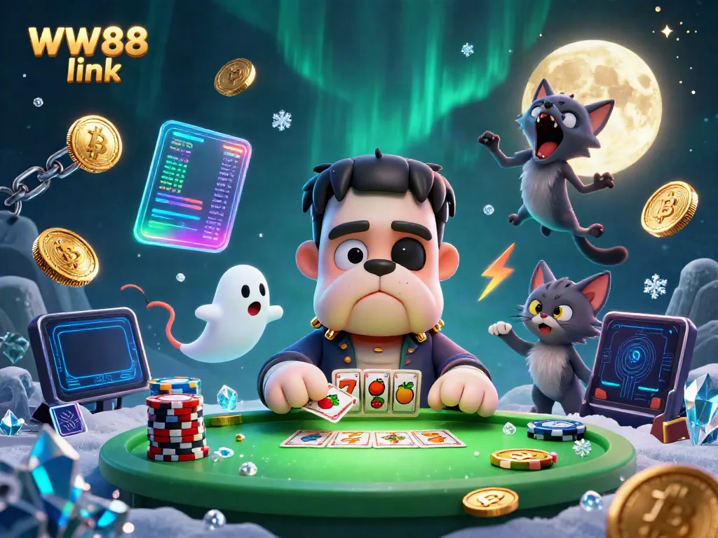 Experience thrilling gameplay with a dynamic WW88 link showcasing colorful slot reels and 3D casino characters.