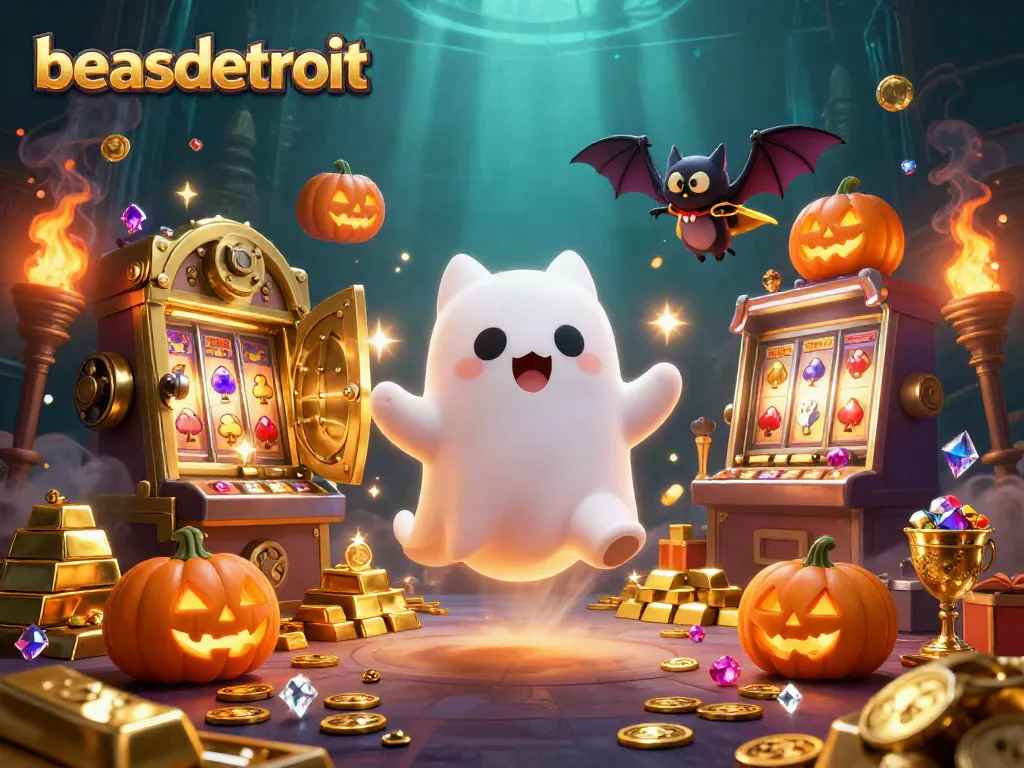 Experience thrilling games at beasdetroit with our friendly ghost cat and sparkling treasures.